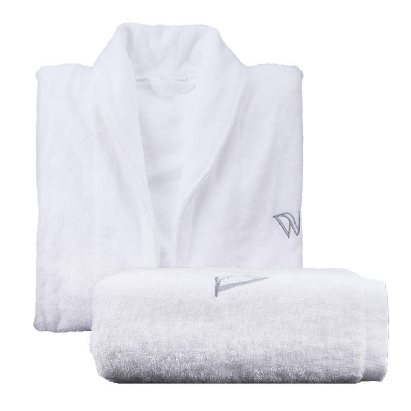 High Luxury Cotton Terry Bath Robe From Made in China