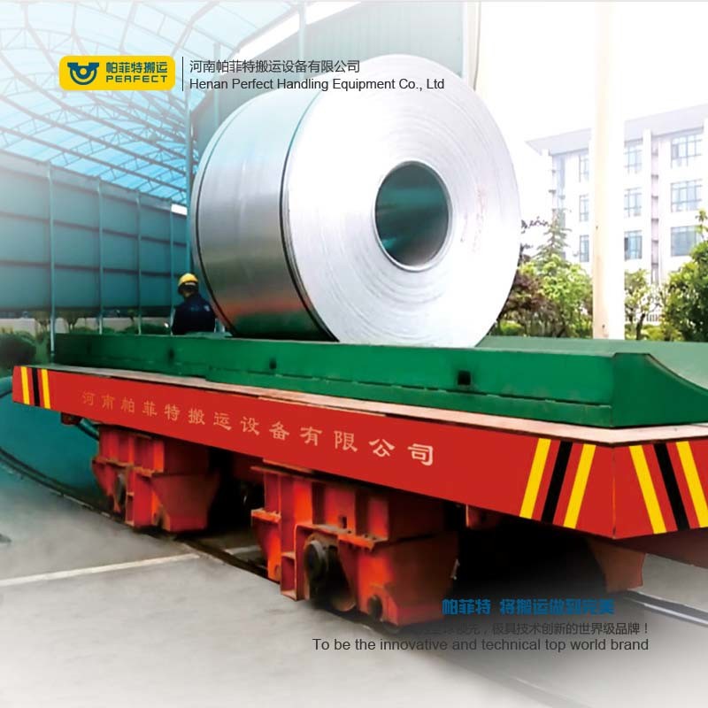 Steel Factory Heavy Cargo Transport Vehicle Electric Coil Trolley