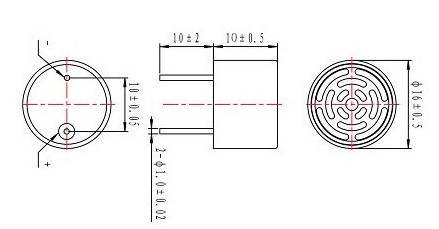 40kHz Ultrasonic Acoustic Distance Sensor