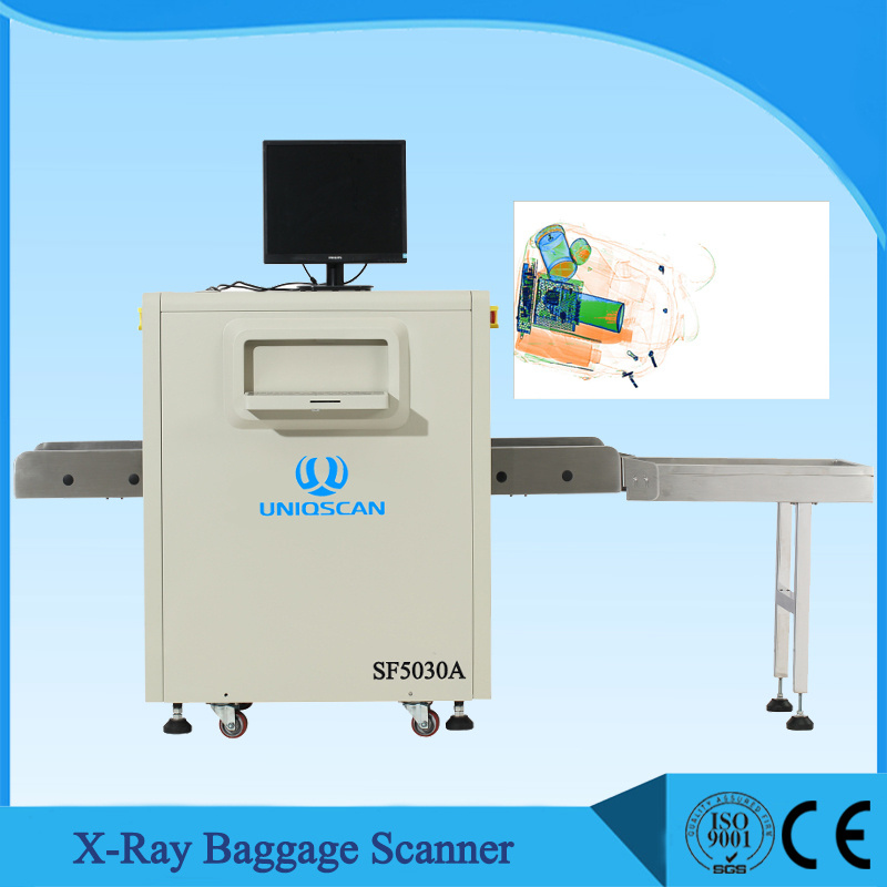 Small Channel Sf5030A Enhanced X Ray Baggage Inspection Machine Security Scan for Hotel