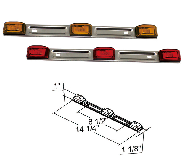 ID Car Light Bar Stainless Steel Frame of Auto Parts