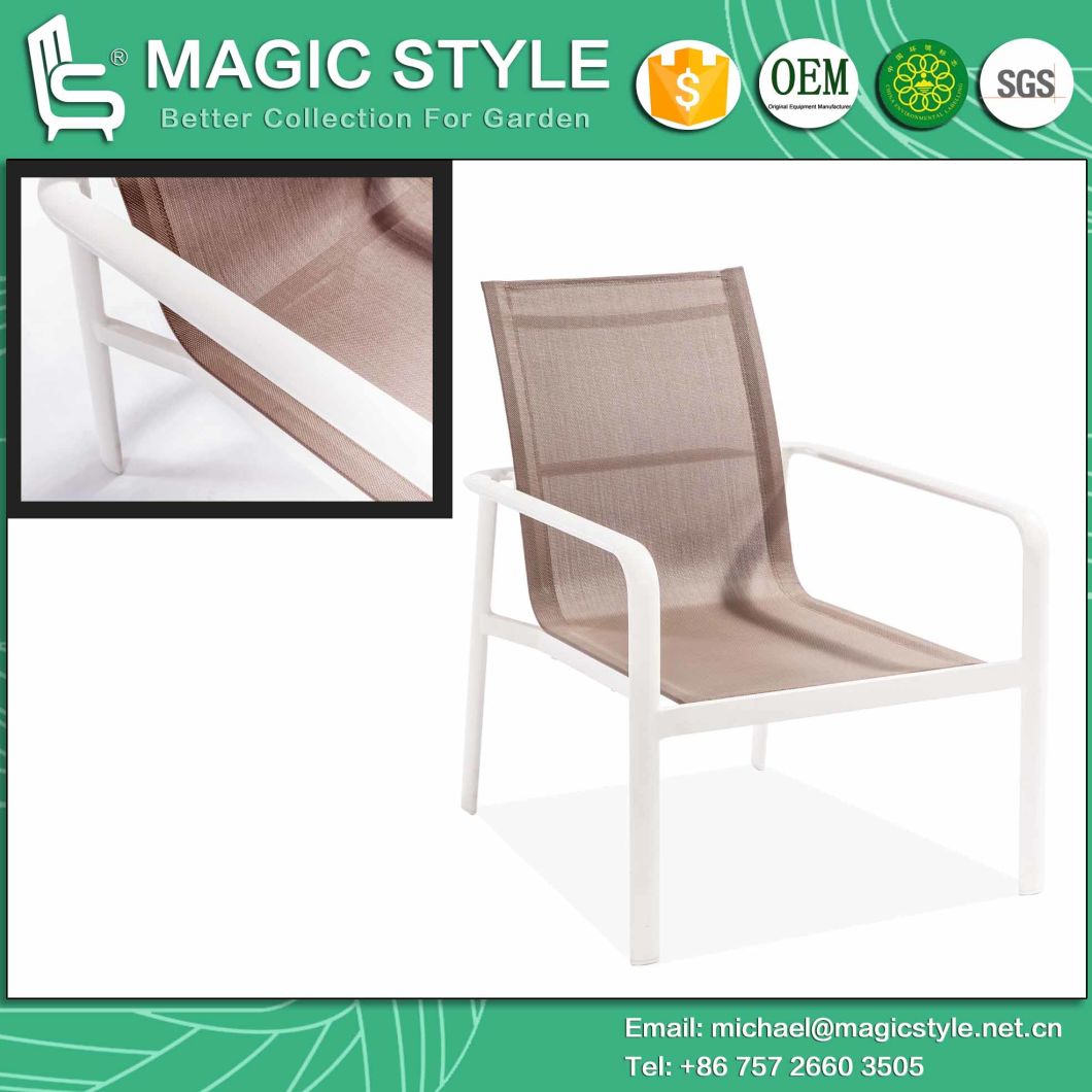 Sling Sofa Set Textile Chair Textile Furniture Outdoor Furniture Aluminum Furniture Stackable Chair (Magic Style)