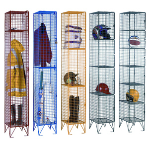 Industrial Wire Mesh Storage Lockers