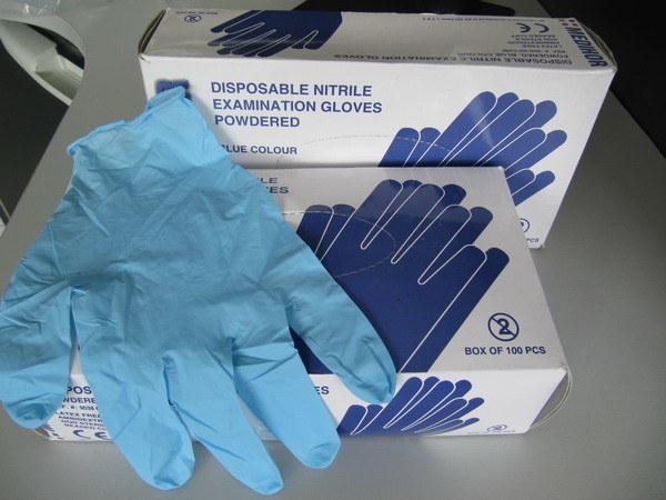 Disposable Blue Power Free Nitrile Gloves