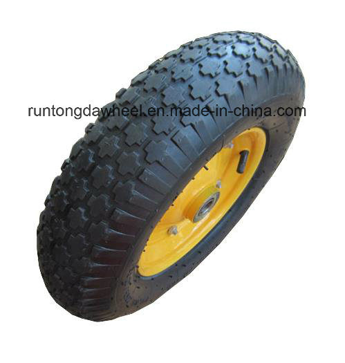 16 Inch Trolley Barrow Pneumatic Rubber Wheel