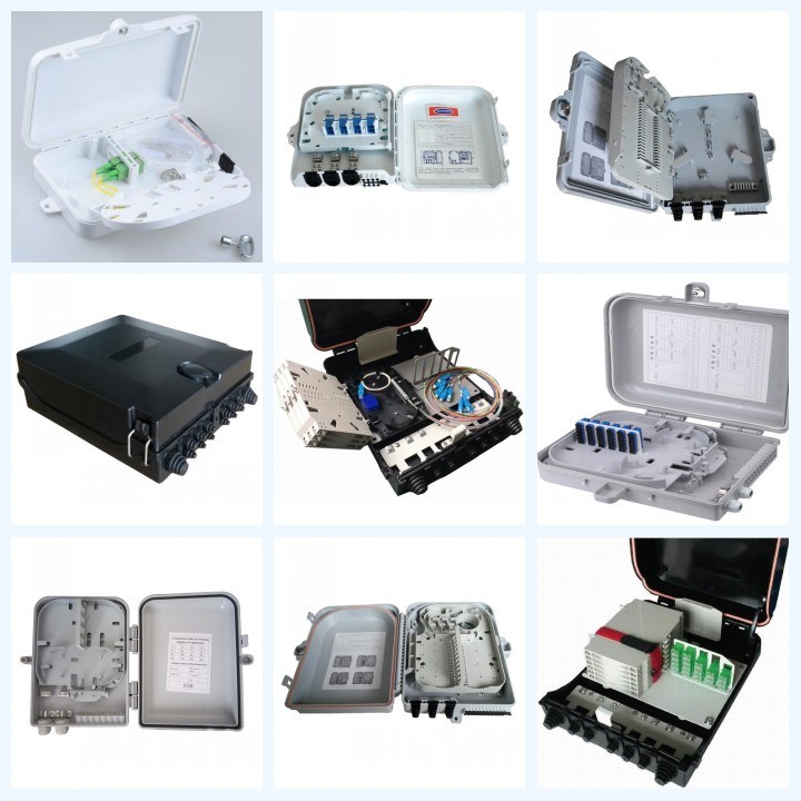 4 Ports FTTH Plastic Splitter Fiber Optic Distribution Box