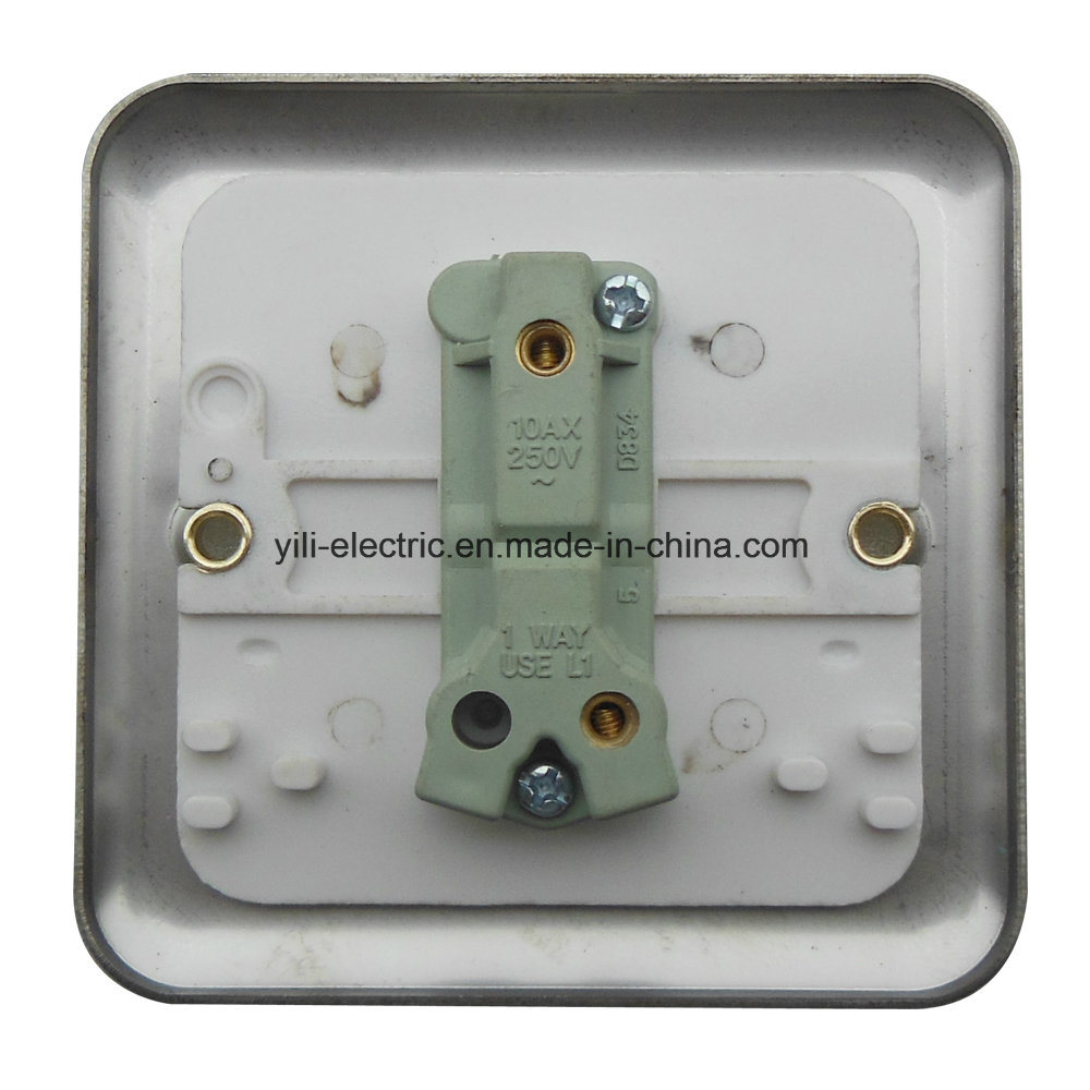 Stainless Steel 1 Gang 1 Way Electrica Wall Switch