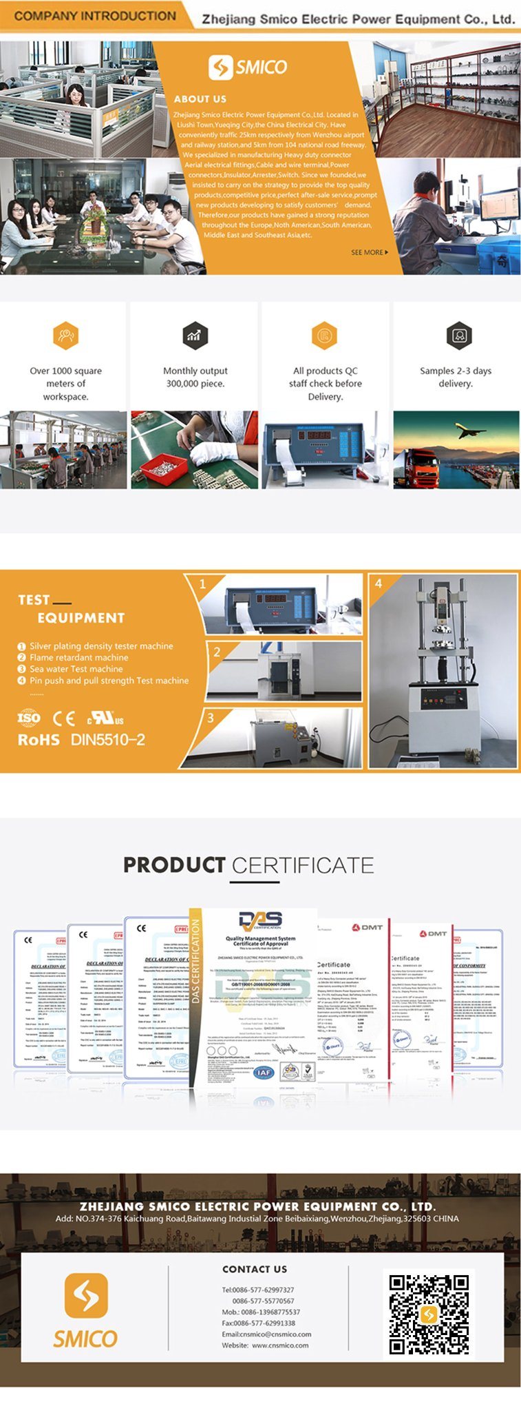 Electric Wiring Accessories Line Aerial Cable Clamp