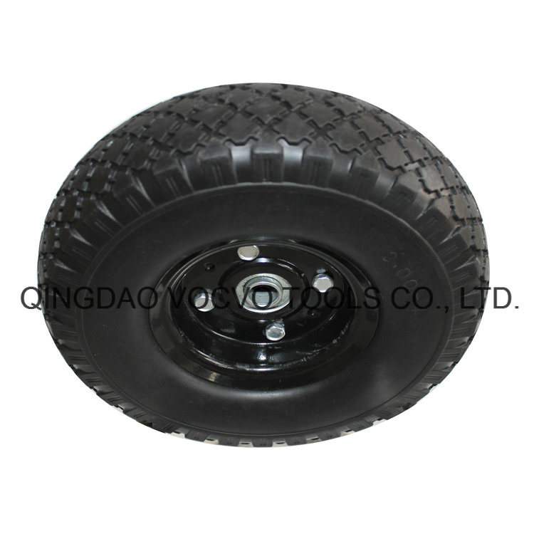 10 Inch 3.00-4 Hand Trolley PU Foam Rubber Wheel Manufacturer