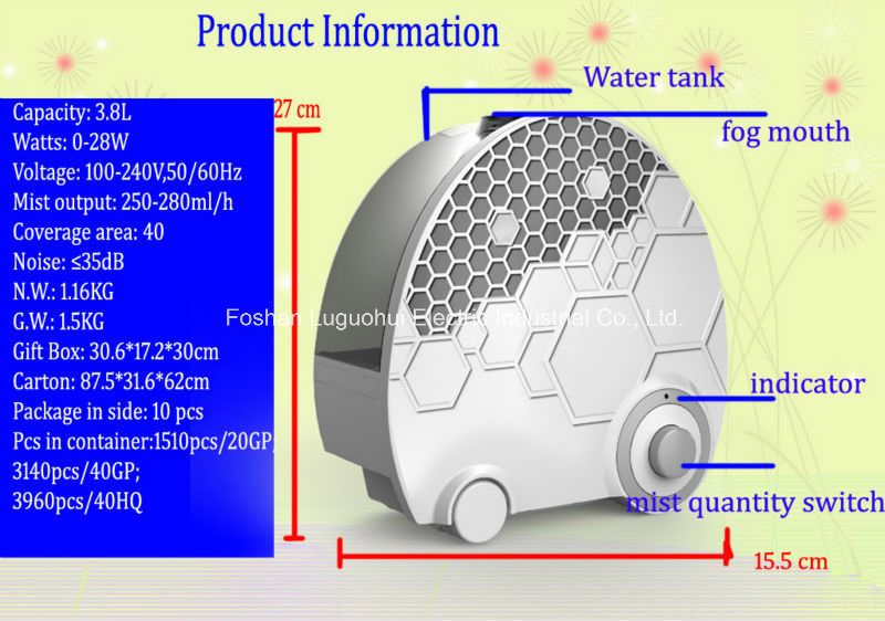 Easy Clean Cool Mist Personal Home Humidifier