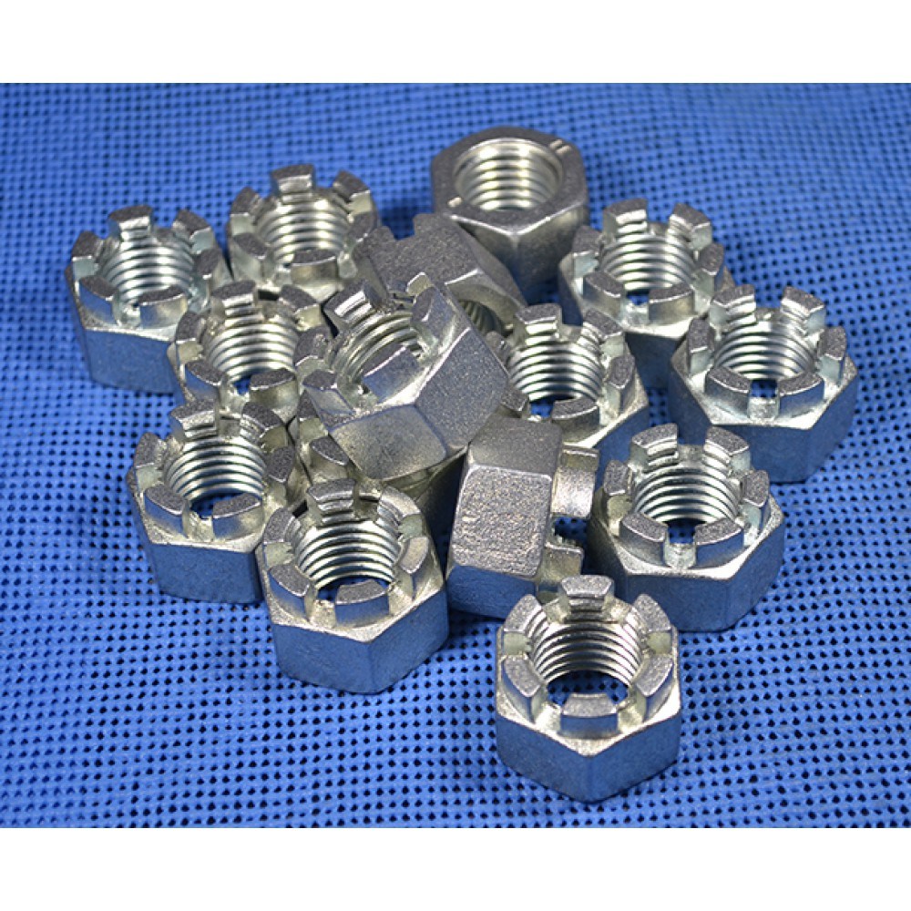 DIN 935 Hexagon Slotted Nuts and Castle Nuts with Metric Coarse and Fine Pitch Thread