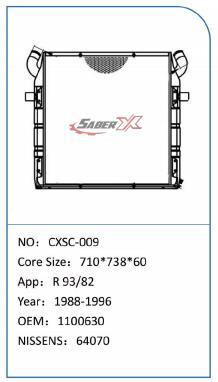 Original Aluminum Radiator for Truck 64070 64074 64072