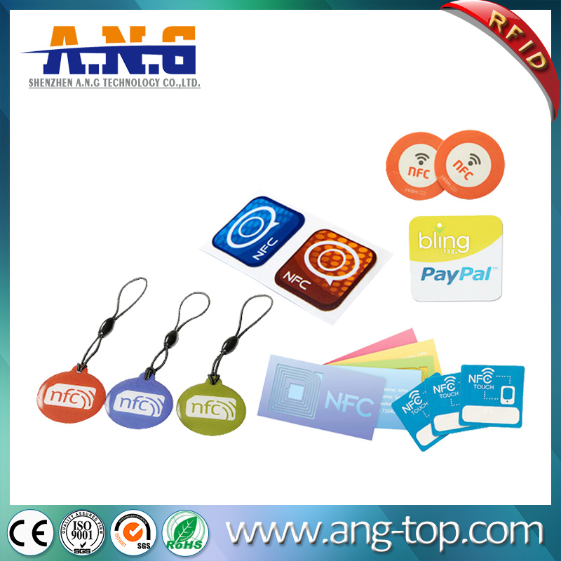 Irregular Shape RFID Epoxy Card with Hole Punch and Lanyard