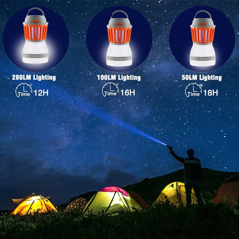 Ipx6 Waterproof Outdoor Camping Electrical Insect Anti Mosquito Repellent Killer Lamp Flying Killer