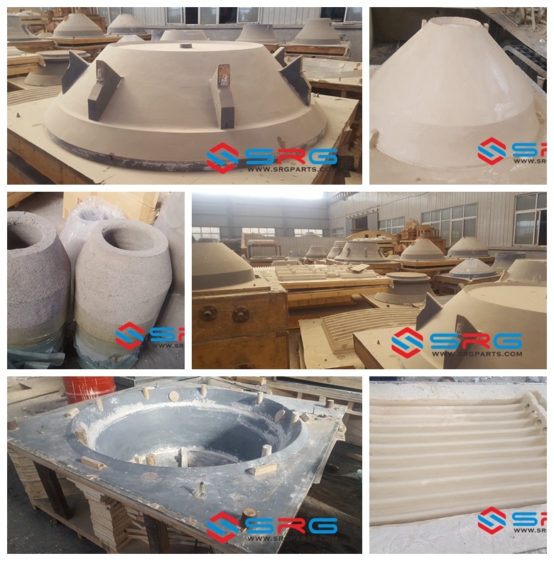 Stone Cone Crusher Wear Spare Parts Casting Concave Mantle, Stone Crusher Machine Spare