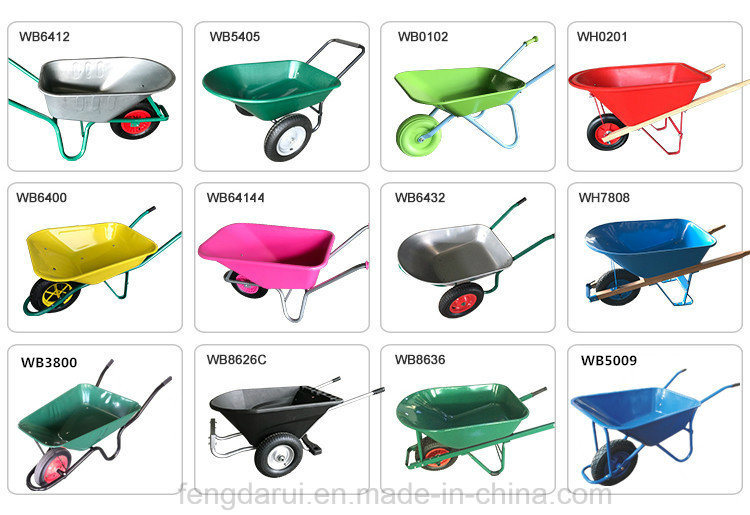 Qingdao Hot Selling Wheel Barrow with Double Wheels Wb5009t