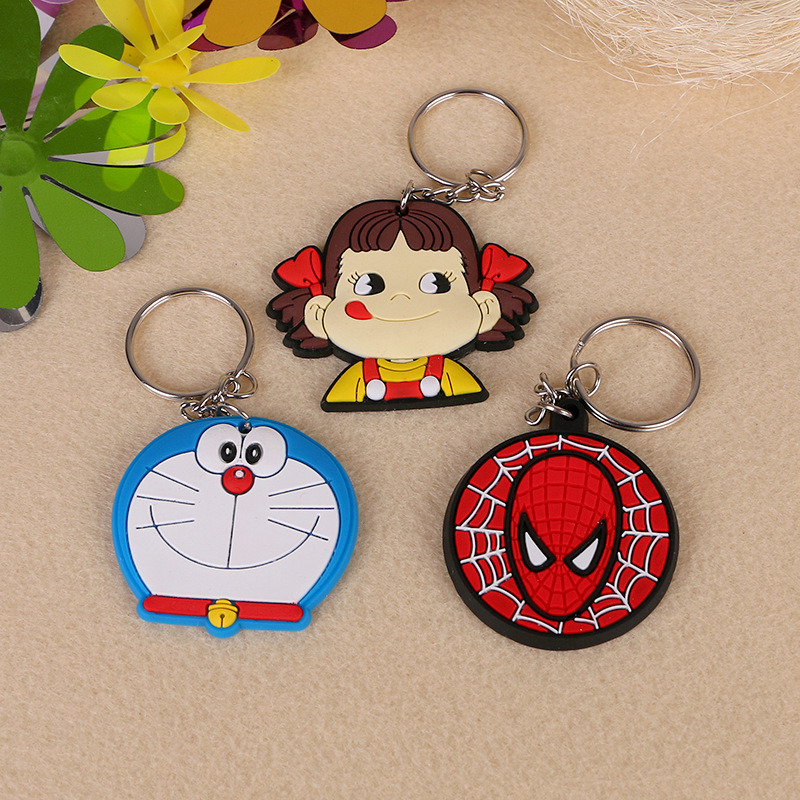 Custom Animal Shape Soft PVC Rubber Keychains