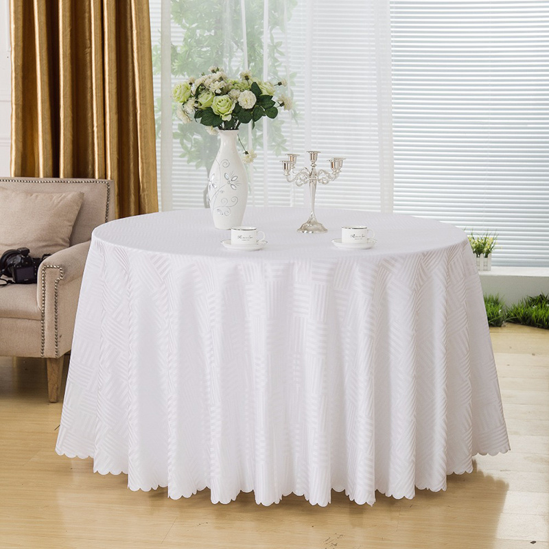 Factory Wholesale Hotel Restaurant Banquet Party Round Wedding Linen Tablecloth
