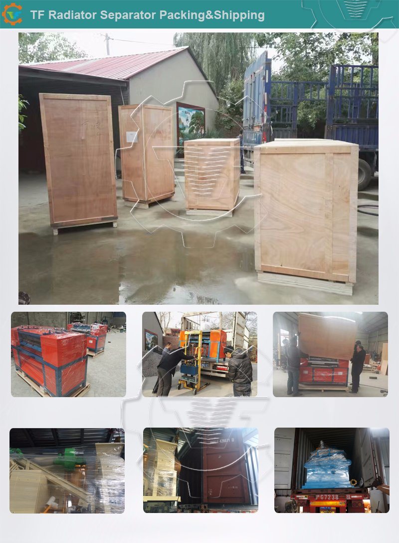 Straight and Compressed Waste Radiator Recycling Plant