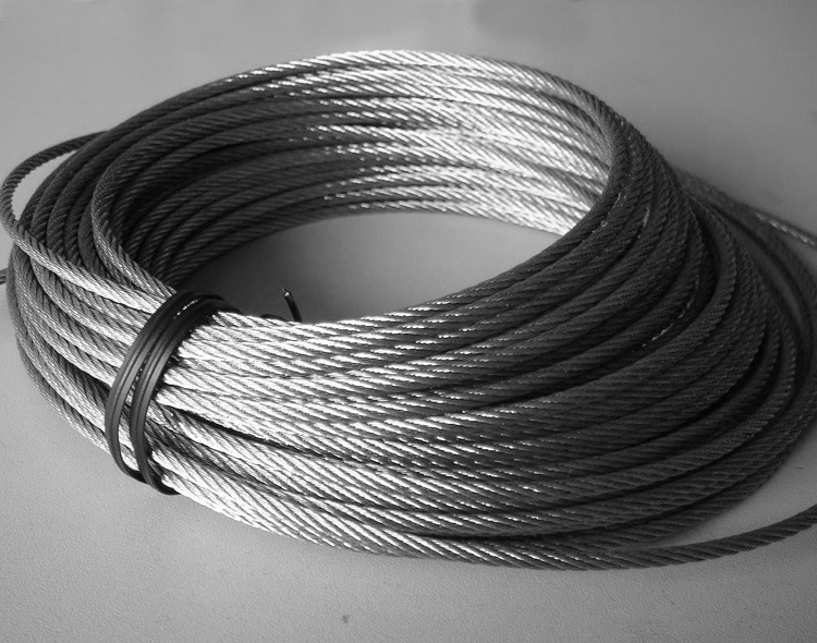 Dia. 2.5mm; 7X7-Stainless Steel Wire Rope; AISI 316;