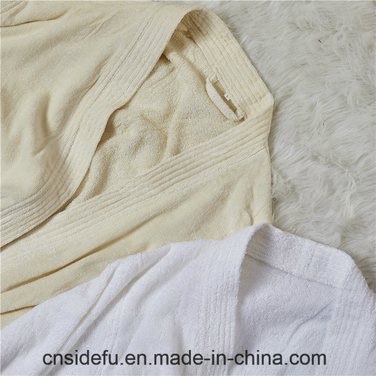 Fancy Long Sleeve Egyptian Cotton Bathrobe Wholesale Hotel Terry Bathrobe