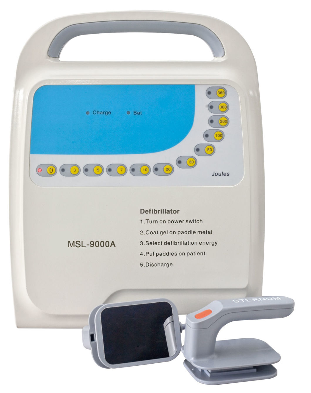 High Resolution True-Color Portable Monophasic Defi-Monitor Biphasic Cardiac Defibrillator