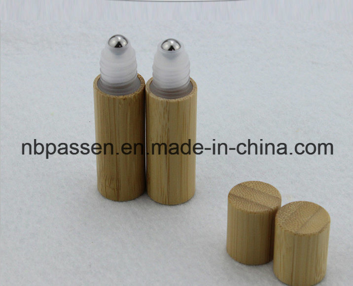 5ml Bamboo Plastic Roll-on Bottle for Cosmetic Packaging (PPC-BRB-002)