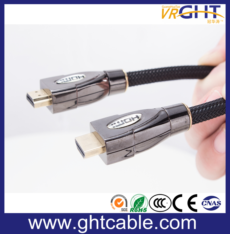 24k Gold Plated High Quality HDMI Cable with Nylon Braiding
