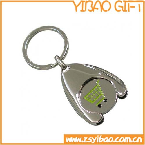 PU Leather Zinc Alloy Key Chain with Custom Size (YB-PK-01)