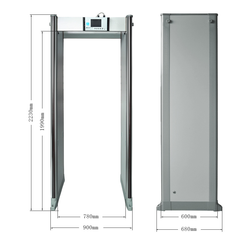 Intelligent Multi Zone High Sensitivity Low Power Low Error Walkthrough Metal Security Detector Xld-G