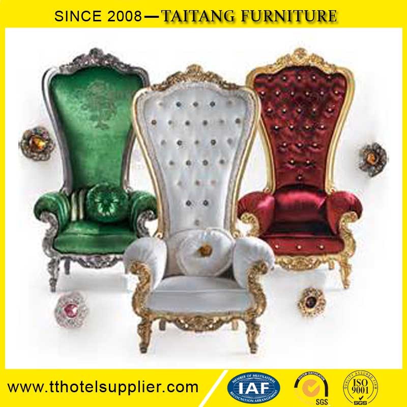 Classic King Chair Set Bride and Groom Furniture