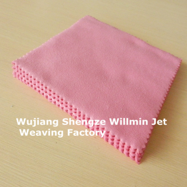 Antibacterial Good Absorb Microfiber Glass Cleaning Cloth