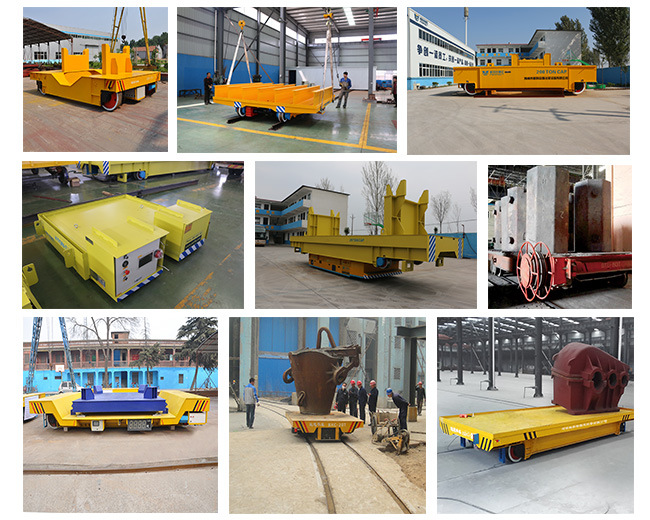 25 Ton Electric Transfer Cart Rail Trolley for Steel Mill