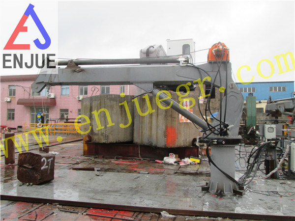 Hydraulic Telescoping Boom Ship Crane with BV CCS ABS Certificated