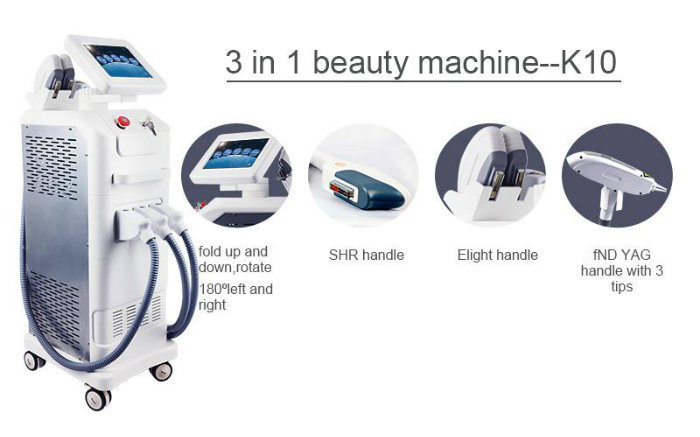 Shr ND: YAG Laser Multifunction System IPL Winkle Removal