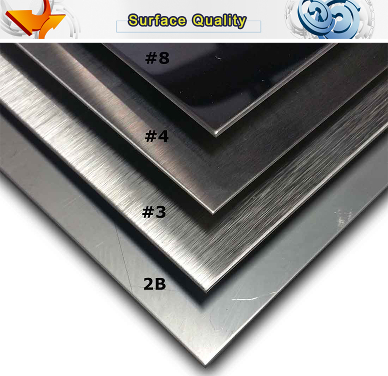 ASTM A240 Duplex 304 201 316L 310S 321 430 2b Ba No. 4 Finish Stainless Steel Sheet