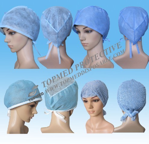 PP Doctor Cap with Tie on, Disposable Doctor Cap