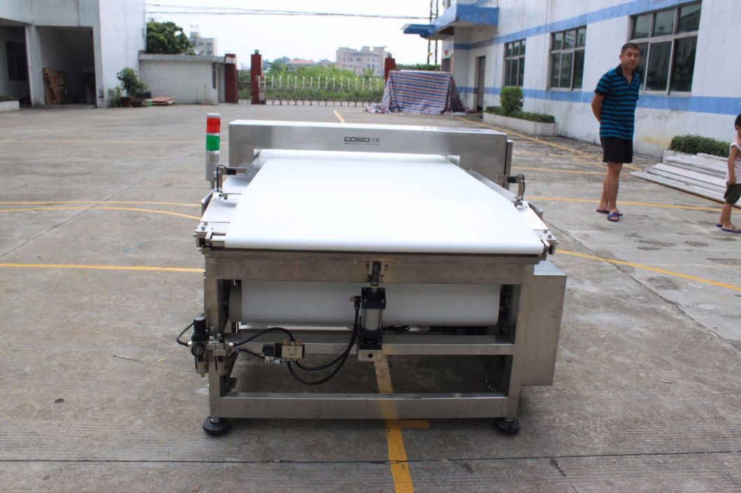 Food Grade Conveyor Belt Metal Detector with Lifting Rejection System