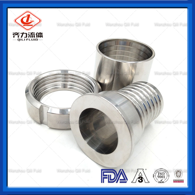 Sanitary Stainless Steel Pipe Fitting Hose Adapter