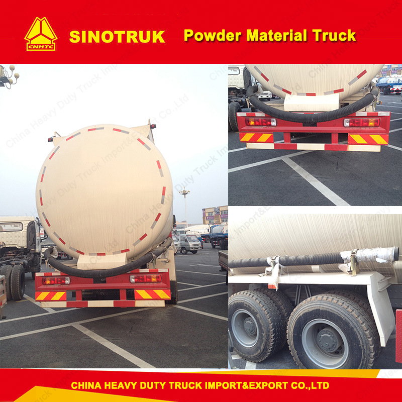 HOWO 8X4 Heavy Duty Bulk Cement Tank Truck Powder Material Truck