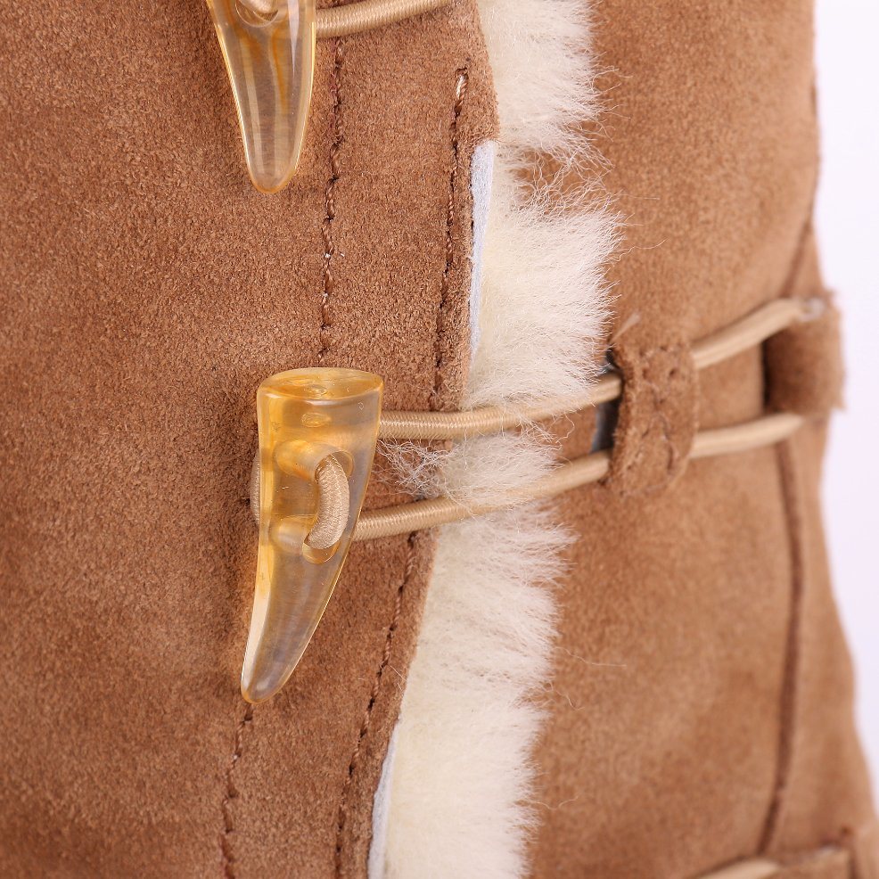 High-Grade Australian Merino Sheepskin Children/Women Snow Winter Boots with Tassels