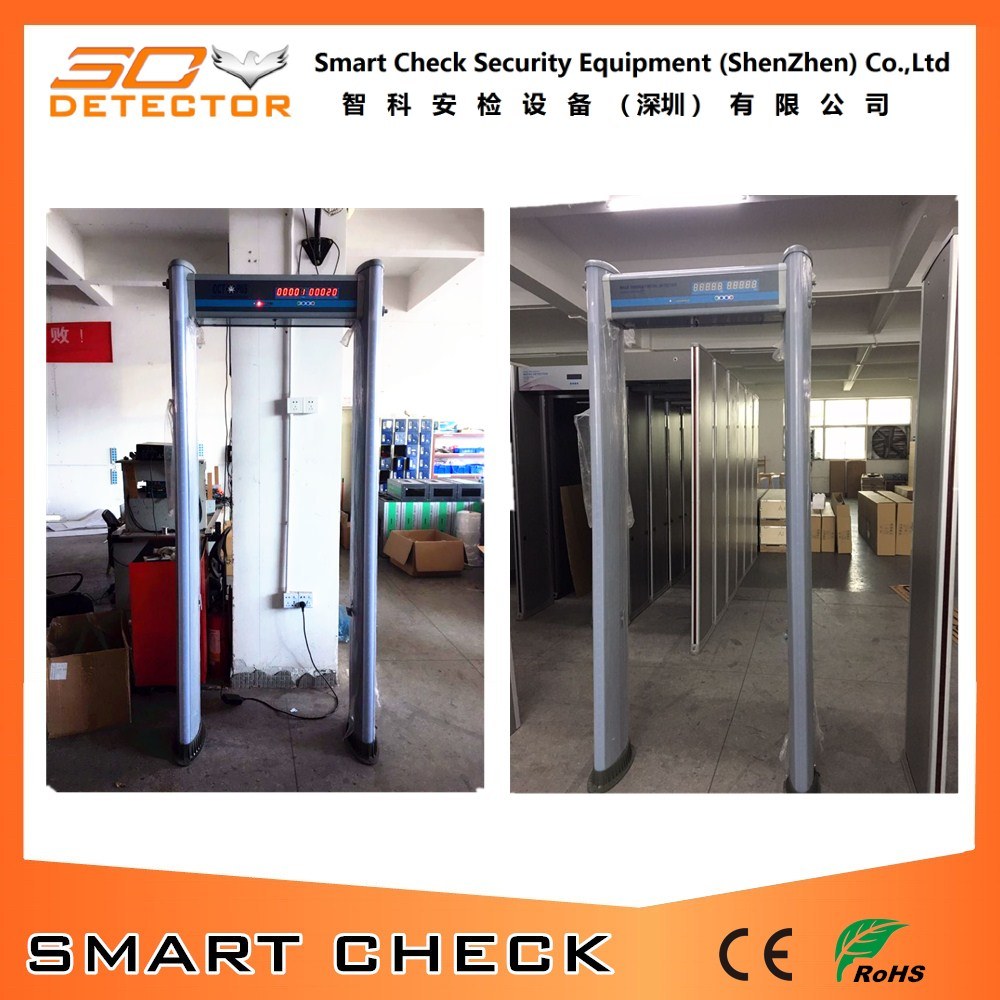 6 Zone Cylindrical Metal Detector Gate Archway Metal Detector Gate