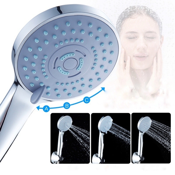 Three Functions Rainfall Shower Head Handheld for Bathroom Shower Faucets