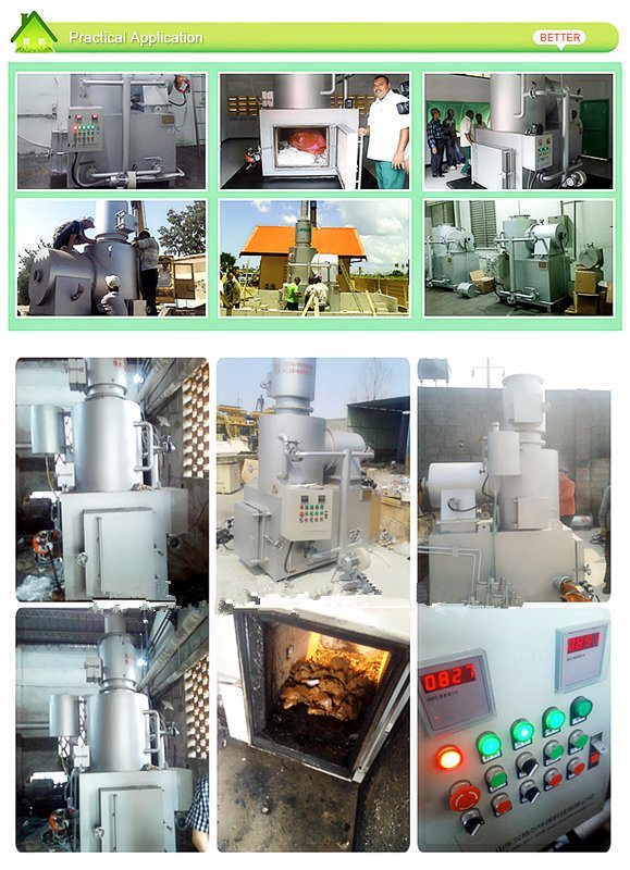 Hospital Gauze and Needle Tube Waste Incinerator for Harmless Treatment