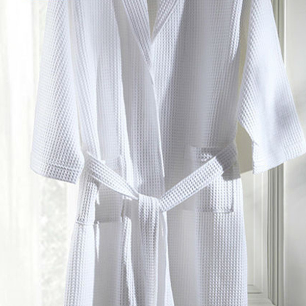 Ultra Luxury Egyptian Cotton Waffle Bathrobe for 5-Star Hotel