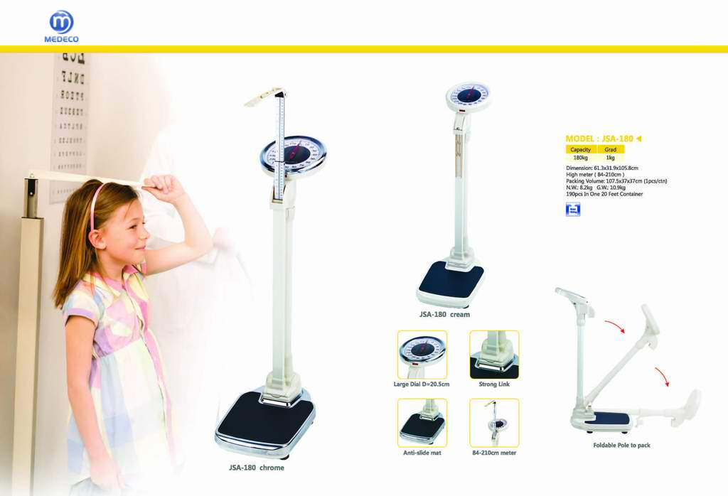 Medical Equipment Weighing Apparatus Digital Weight&Height Scale Zzjkh-01