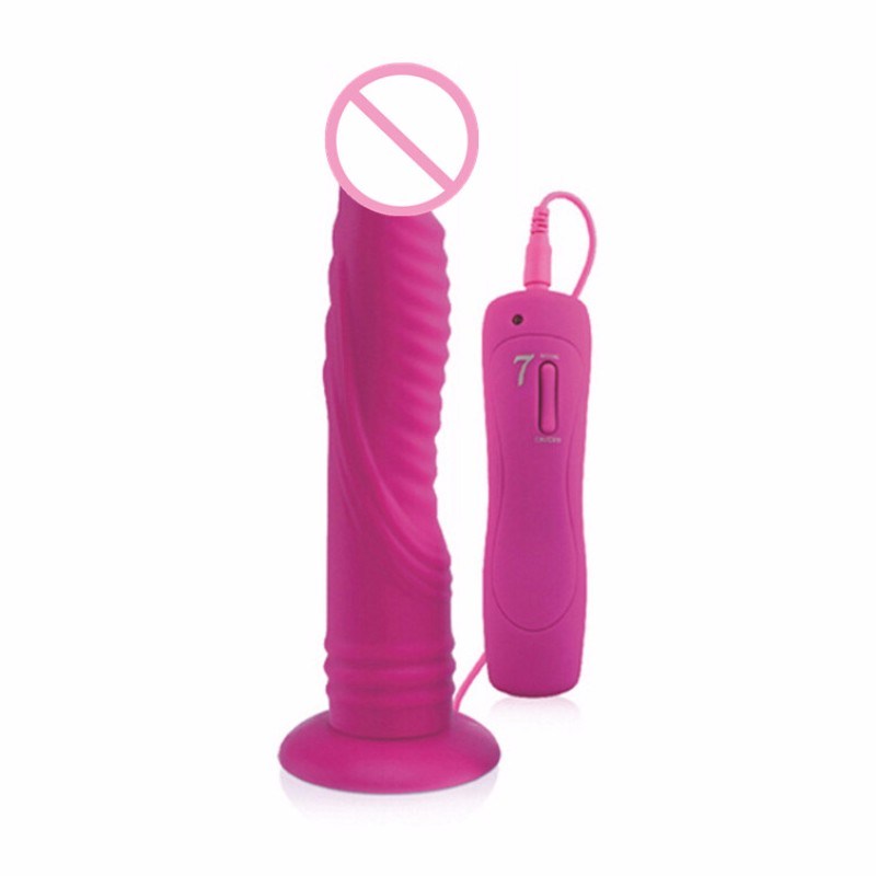 7 Speed Sex Toys for Woman Ripple Dildo G Spot Vibrator Vibe Anal Plug Vibrator Massager Adult GS0202