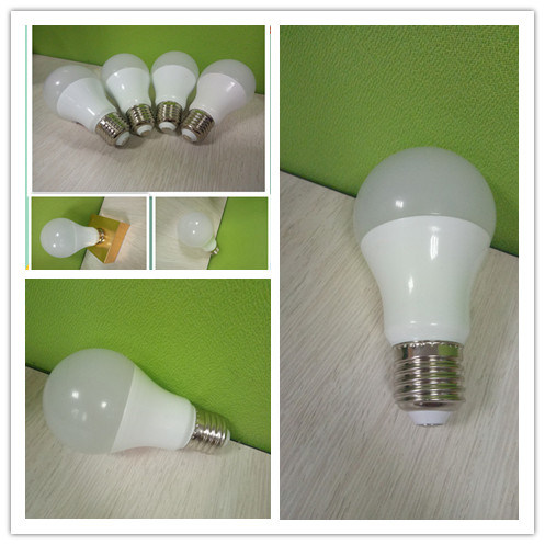 7W E27 6500k LED Bulb Light with Aluminum +Plastic