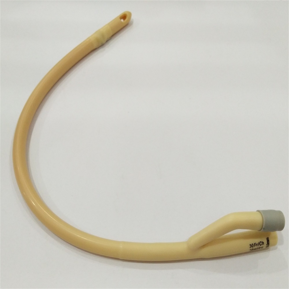 Disposable 2 Ways Balloon Latex Foley Catheter with Ce
