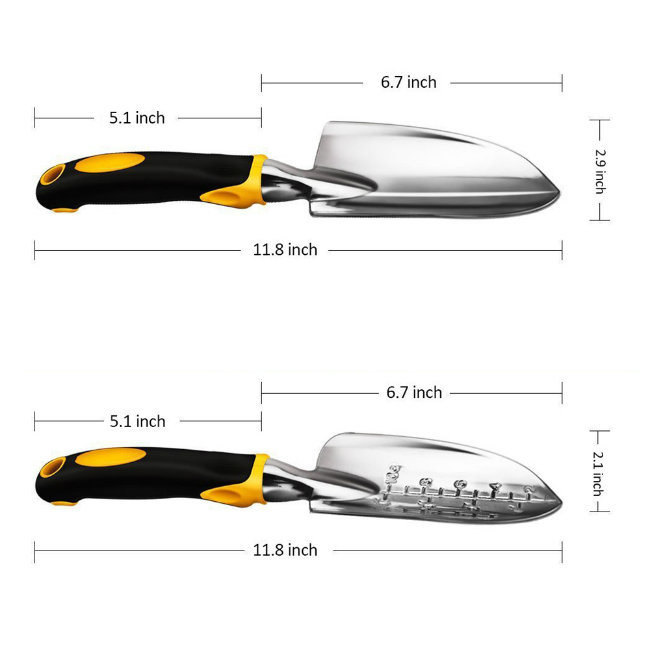 5 Pieces Trowel Cultivator Transplanter Weeder Fork